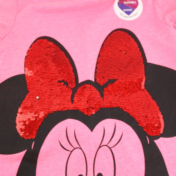 Minnie Mouse Sequin Ruffle Sleeve Tee - Picture 3 of 6